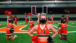 Its all about THE U  University of Miami Cheerleaders 2020 [upl. by Koral]