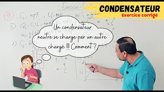 Exercice Corrigé  Décharge dun condensateur dans un autre [upl. by Imeaj]