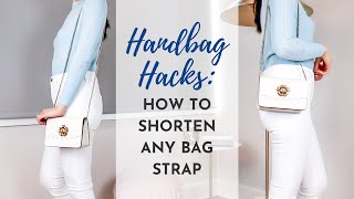 Handbag Hacks How to Shorten A Bag Strap Tips and Tricks for Both Chain and Leather Straps [upl. by Nacim388]