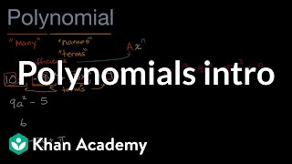 Polynomials intro  Mathematics II  High School Math  Khan Academy [upl. by Cerelly336]