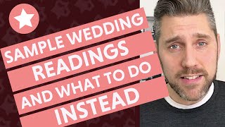 Sample Wedding Ceremony Readings And What To Do Instead [upl. by Fishback688]