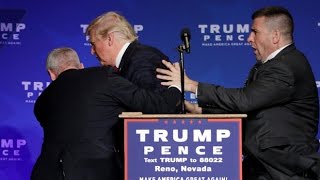 Donald Trump rushed off stage during rally in Nevada [upl. by Nyar]