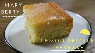 Mary Berrys Lemon Drizzle Traybake Cake  Montvale Bakes [upl. by Palgrave891]