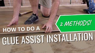 How To Do A Glue Assist Hardwood Installation [upl. by Bathsheba]