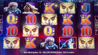 💥BIGBIG WIN💥5 OWLS🦉🦉🦉🦉🦉 on MAX BET on Timberwolf Deluxe chumashcasino slotman slotmachine [upl. by Phemia]