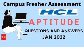 HCL Hiring 202223  Aptitude Questions amp Answers [upl. by Inaliak388]