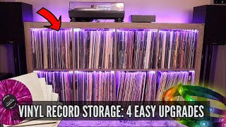 VINYL RECORD STORAGE  4 easy upgrades [upl. by Enialb644]