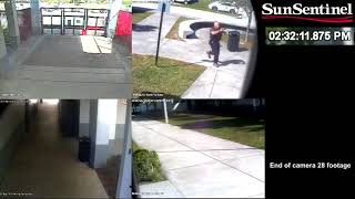 Full video Surveillance video from outside Marjory Stoneman Douglas on day of shooting [upl. by Reizarf]