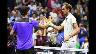 Daniil Medvedev vs Grigor Dimitrov  US Open 2019 Semifinal Highlights [upl. by Akiemaj]