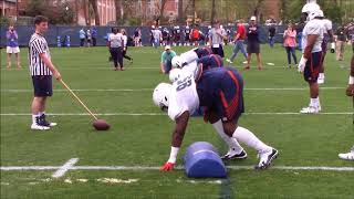 Auburn Defensive Line Drills Spring Practice 9 [upl. by Myca]