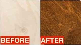 Staining Birch Plywood  Quick Tip [upl. by Cyma]