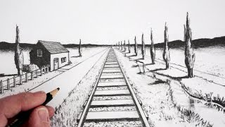 How To Draw Using 1Point Perspective [upl. by Farrar]