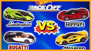 LAMBORGHINI vs BUGATTI vs FERRARI vs MCLAREN  RACE [upl. by Aramat]