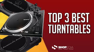 🏆 TOP 3 BEST VINYL TURNTABLES 2021  COMPARISON amp REVIEW [upl. by Inotna269]