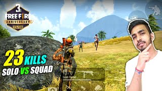 23 KILLS WITH NEW CHARACTERS  FREE FIRE 3rd ANNIVERSARY SPECIAL GAMEPLAY [upl. by Aenel]