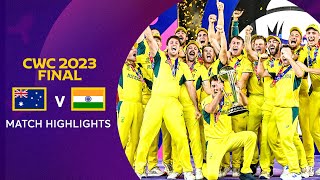 Cricket World Cup 2023 Final Australia v India  Match Highlights [upl. by Nnyleuqaj]