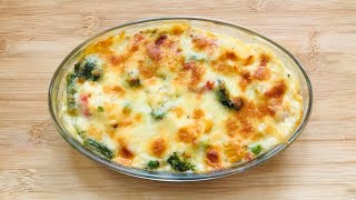 Baked Vegetable Recipe  Baked Vegetable In White Sauce  Vegetable Cheesy Bake  Veg Au Gratin [upl. by Arba]