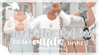 AESTHETIC ROBLOX OUTFITS I wcodes amp links I marysoftiee I [upl. by Godrich]