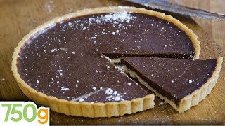 Recette de Tarte au chocolat inratable  750g [upl. by Adnole]