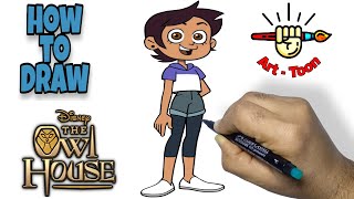 How to draw Luz Noceda from The Owl House step by step easy [upl. by Nomed135]