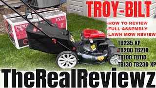 TroyBilt 21” Self Propelled Mower  Full Assembly  Review [upl. by Ayila]