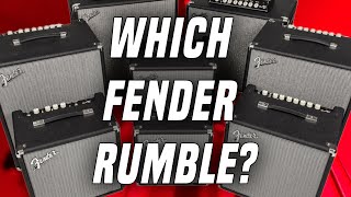 The Ultimate Fender Rumble Buyers Guide [upl. by Ardnasac]