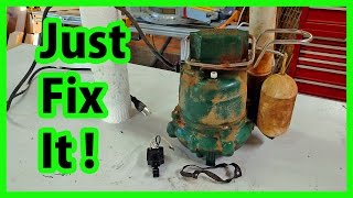 SUMP PUMP Switch Replacement  DIY [upl. by Repsac]