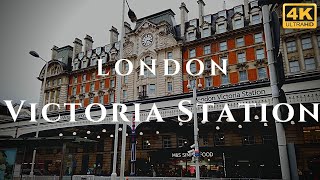 London Victoria Station Walk Through England 4K [upl. by Nnairb]