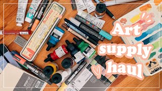 ✶ NYC art supply haul ✶ [upl. by Peppy]