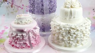 How To Make Beautiful Ruffles amp Frills On A Cake [upl. by Dor]