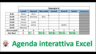 Utilizzare unagenda interattiva creata in Excel [upl. by Acirtap]