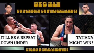 UFC 312  Du Plessis vs Strickland II Picks amp Breakdown [upl. by Lukash]