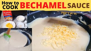 HOW TO MAKE  BEST BECHAMEL CHEESE SAUCE  EASY HOMEMADE RECIPE  Bechamel Cheesy White Sauce [upl. by Elicia]