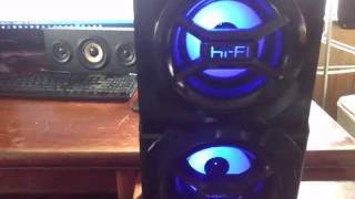 Sylvania LED Bluetooth Speaker Full Review [upl. by Ewell441]