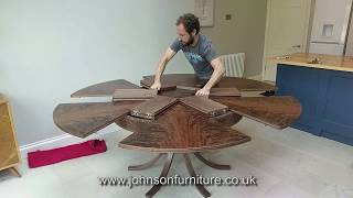 Assembling an Expanding Circular Dining Table [upl. by Hanad]