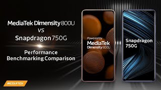 MediaTek Dimensity 800U vs Snapdragon 750G  Performance Benchmarking Comparison [upl. by Nrubloc339]