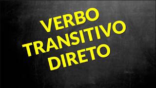 📌Verbo transitivo direto Prof Alda [upl. by Kimberlee]