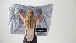 How To Fold A Fitted Sheet  Linen House [upl. by Evoy]