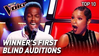 TOP 10  INCREDIBLE Blind Auditions of WINNERS in The Voice [upl. by Atined]