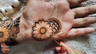 Latest Trending Floral Patches Mehndi Design for Eid 2025  Step by Step Tutorial  Henna Fever [upl. by Danby12]