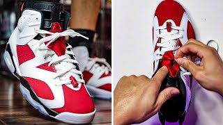 How To Lace Air Jordan 6 5 EASY Ways Tutorial [upl. by Michelsen]