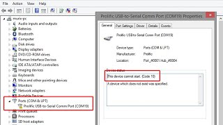 SOLVED Prolific USB to Serial  This Device Cannot Start Code 10 Issue  Problem Solution [upl. by Misa278]