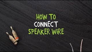 How to Connect Speaker Wire to a Binding Post  Kanto Solutions [upl. by Einalem]