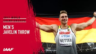 Mens Javelin Final  IAAF World Championships London 2017 [upl. by Korry]