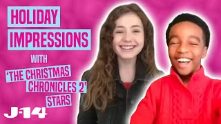 The Christmas Chronicles 2 Netflix Cast Does Impressions [upl. by King]