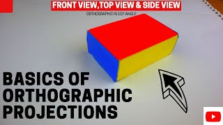 Orthographic projection  1  Tutorial  engineering drawing [upl. by Tut]