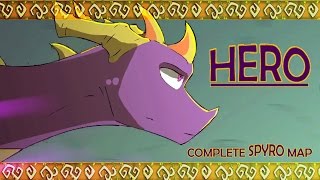 Complete Spyro MAP  HERO [upl. by Meehahs]