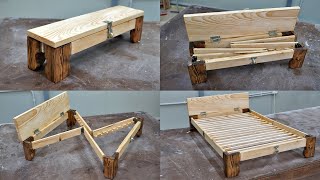 Woodworking a Folding Bed [upl. by Adnolahs464]