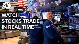 Watch stocks trade in real time after Dows third worstday ever– 3172020 [upl. by Rodablas]