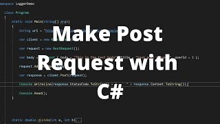 How to Easily Make Post Requests in C Using RestSharp  C Tutorial [upl. by Arrac262]